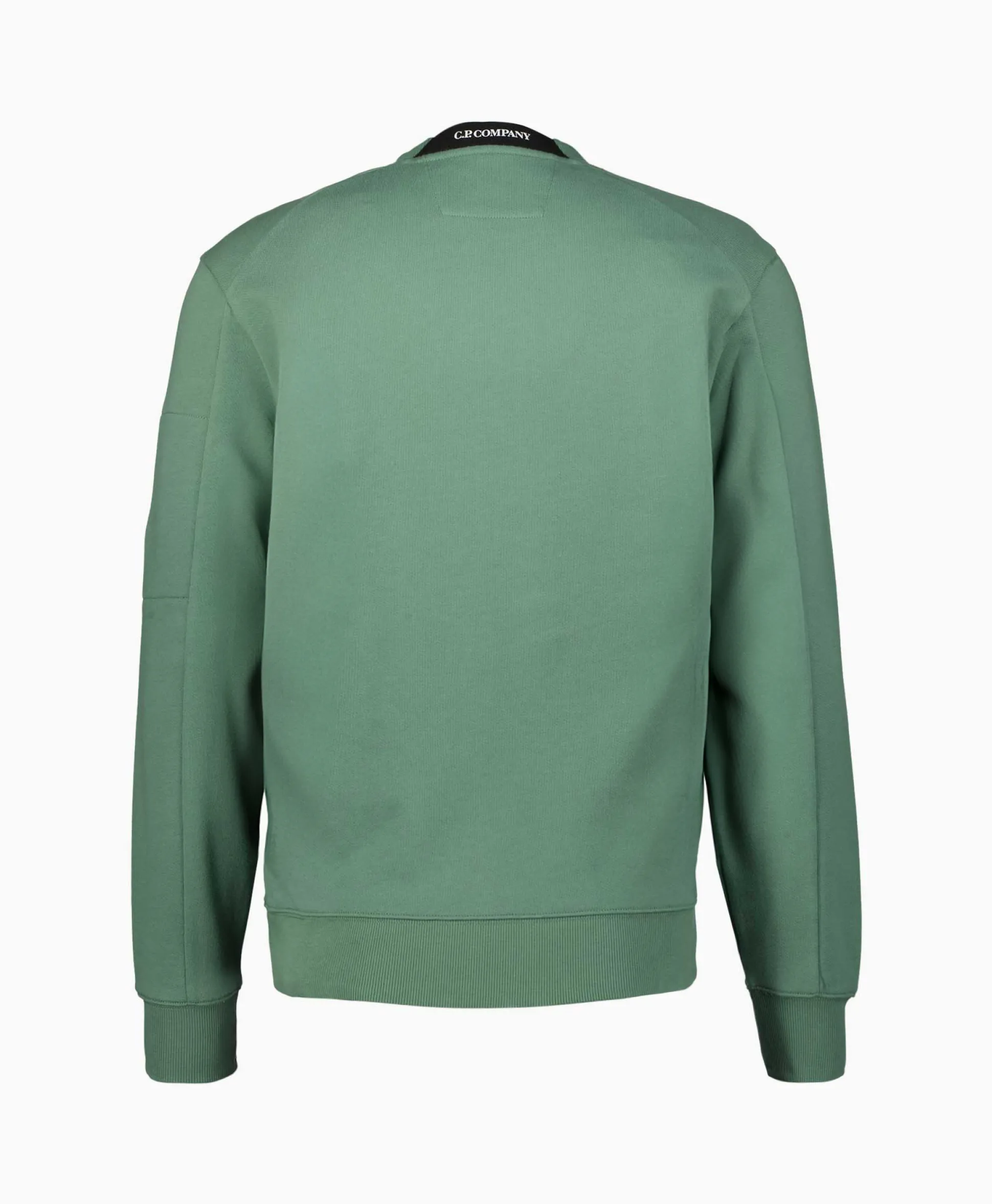 Cp Company Sweater Diagonal Raised Fleece Licht Groen