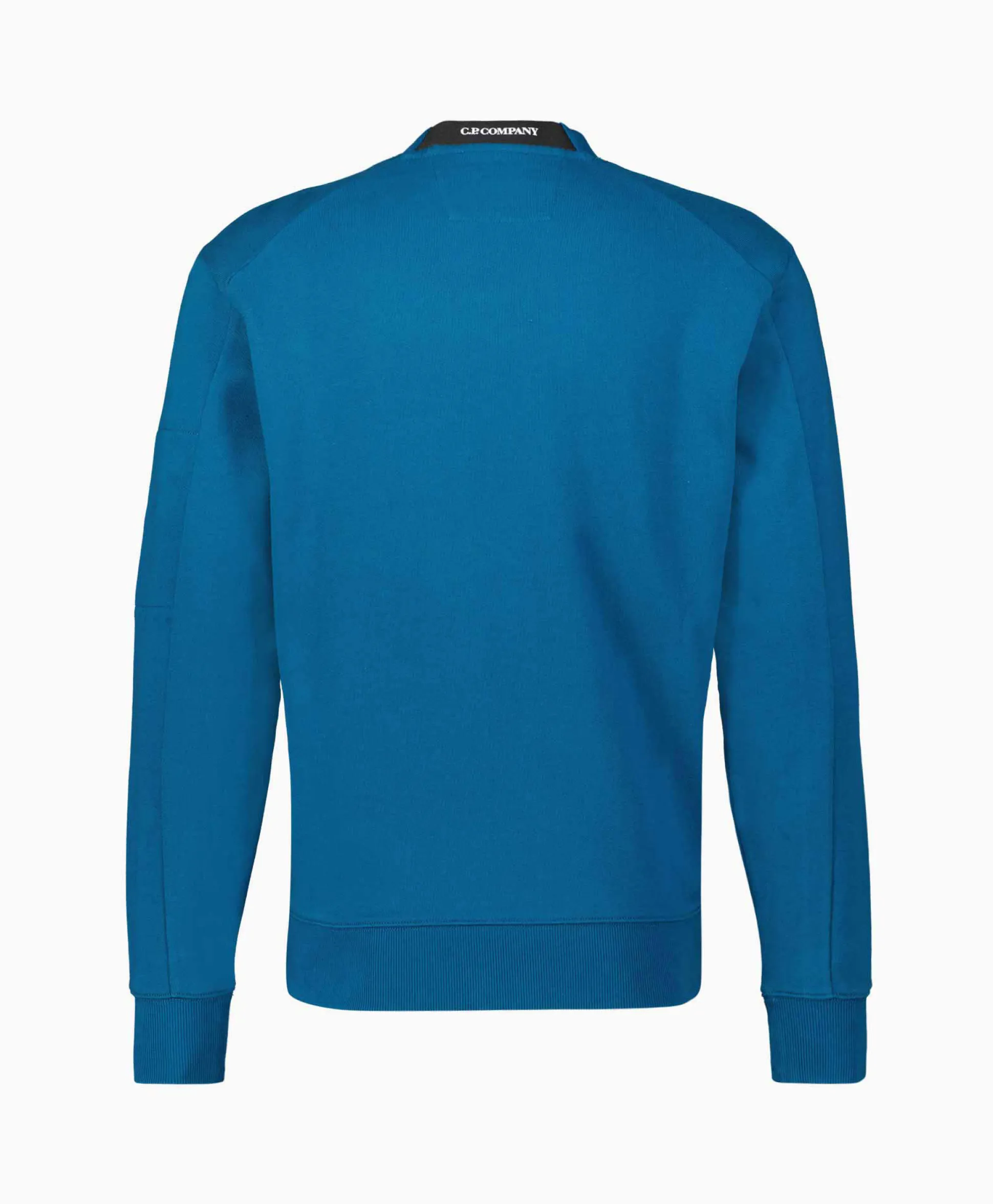 Cp Company Sweater Diagonal Raised Fleece Blauw
