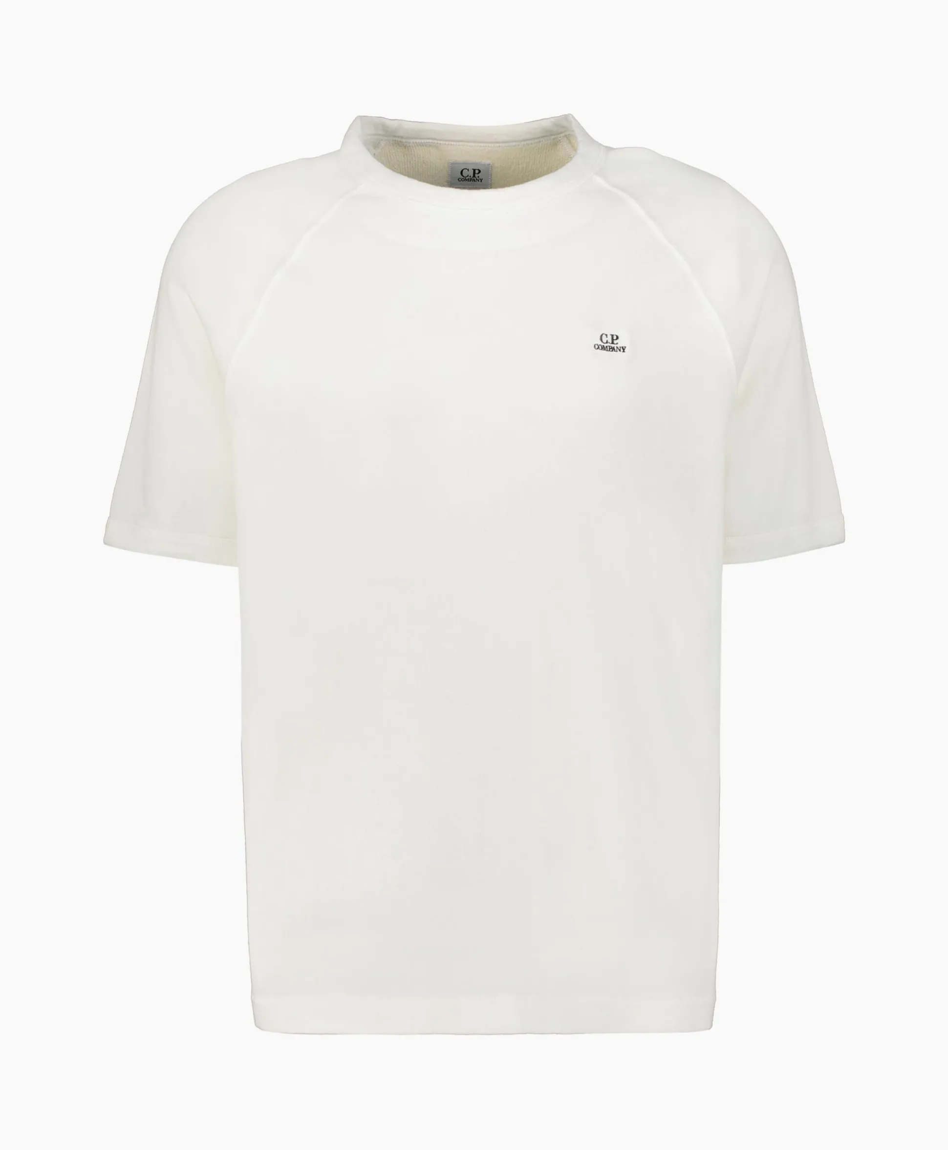 Cp Company Sweater Sponge Fleece Short Sleeved Wit