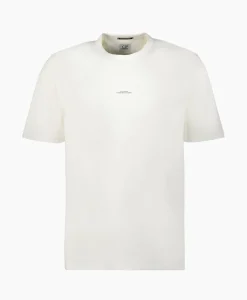 Cp Company T-Shirt Metrolopolis Mercerized Jersey Logo Wit