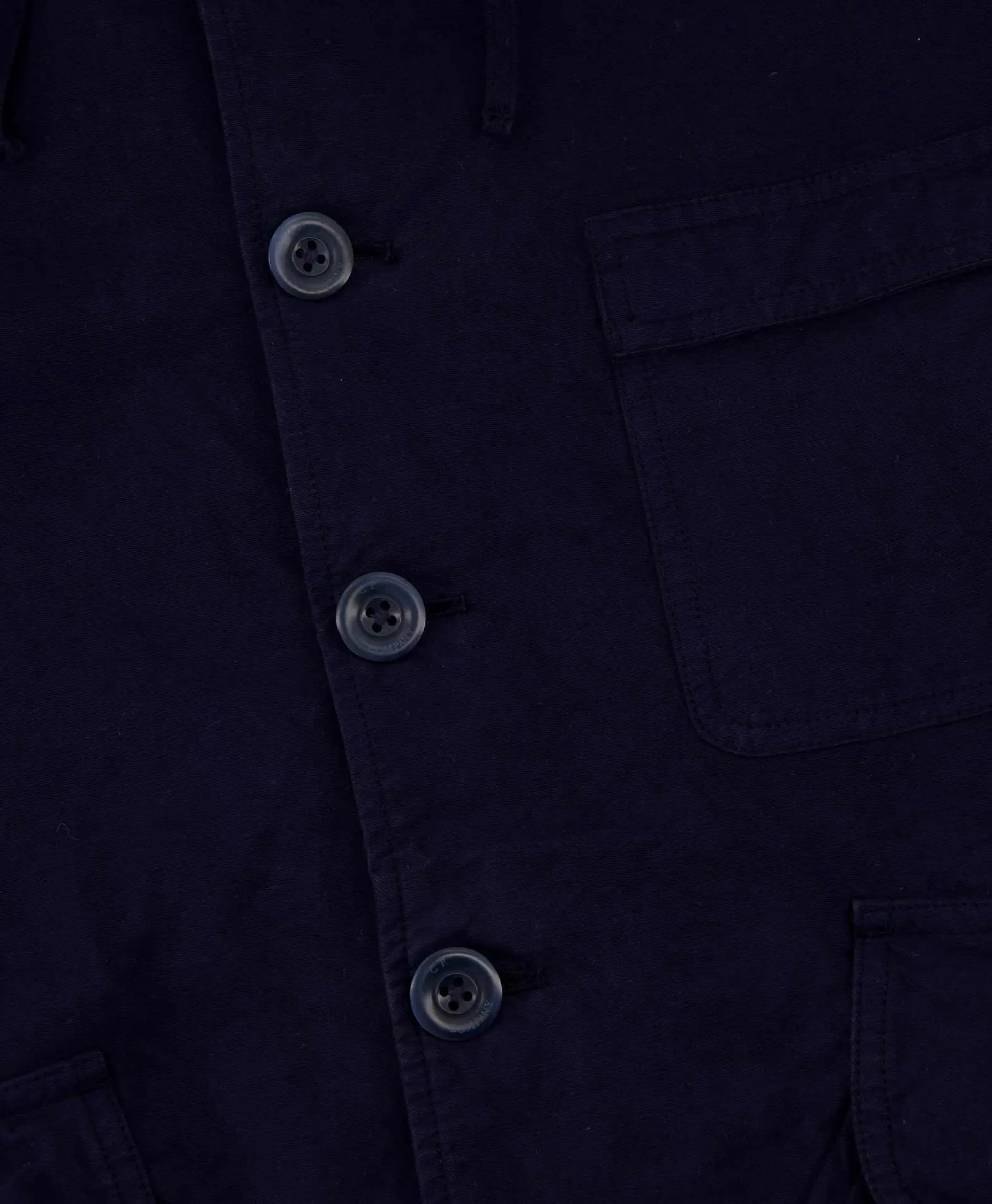 Cp Company Vest B Hooded Jacket Donker Blauw