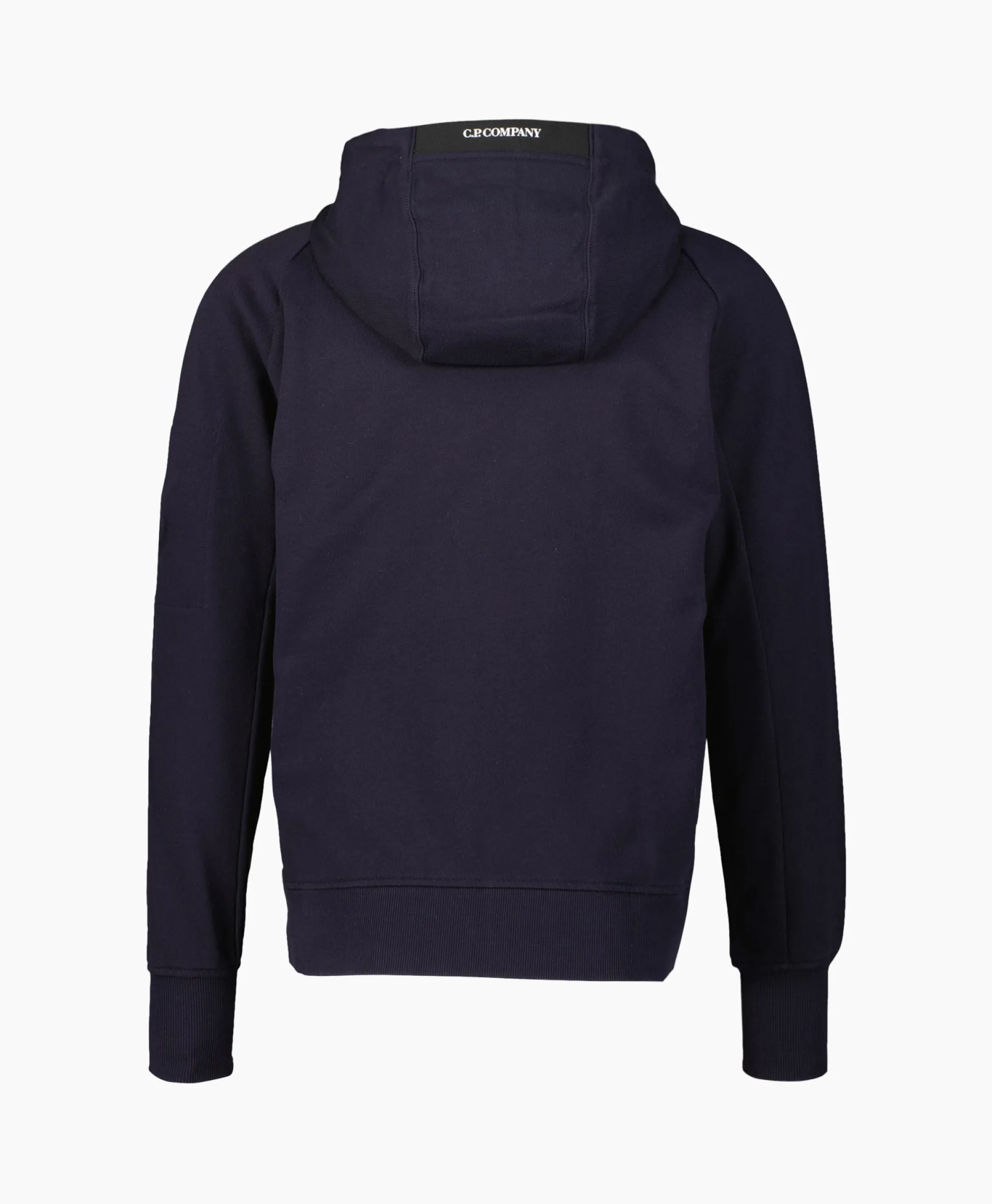 Cp Company Vest Diagonal Raised Fleece Zipped Donker Blauw