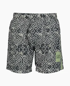 Cp Company Zwembroek Flat Nylon Inca Groen
