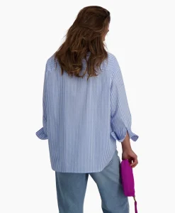 D'Arc Blouse Borgomanero Donker Blauw