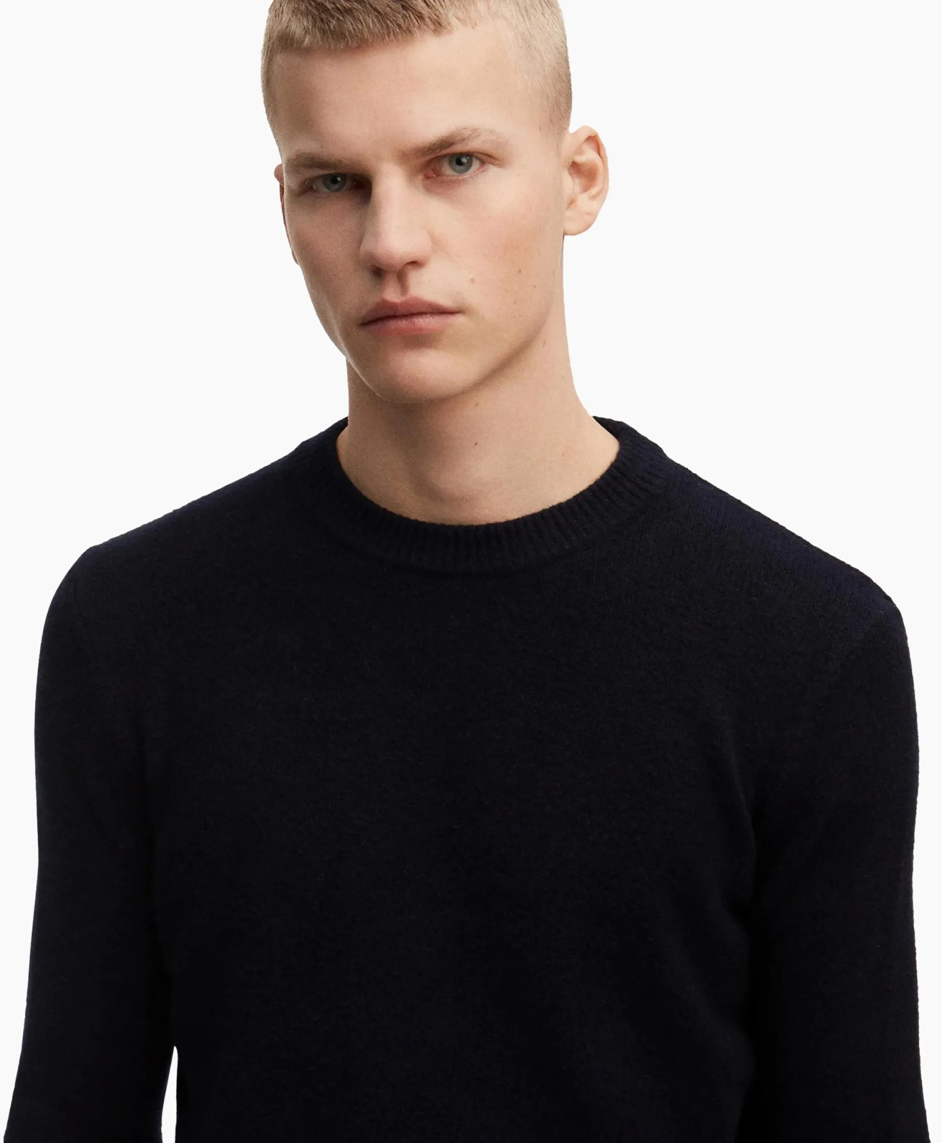 Denham Pullover Denham Knit Crew Cch Zwart