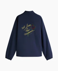 Drole De Monsieur Jack La Veste Slogan Esquisse Donker Blauw