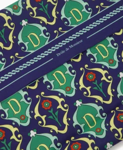 Drole De Monsieur Sjaal La Foulard Ornements Donker Blauw