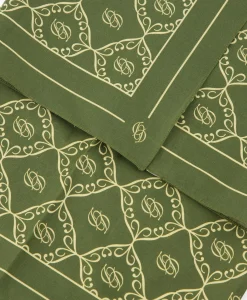 Drole De Monsieur Sjaal La Foulard Monogramme Khaki