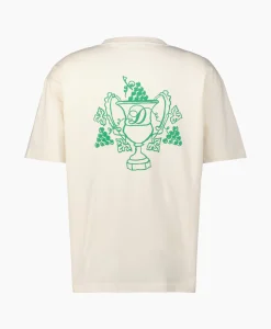 Drole De Monsieur T-Shirt Korte Mouw Blason Off White