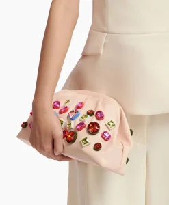 Essentiel Antwerp Clutch Finestones Off White