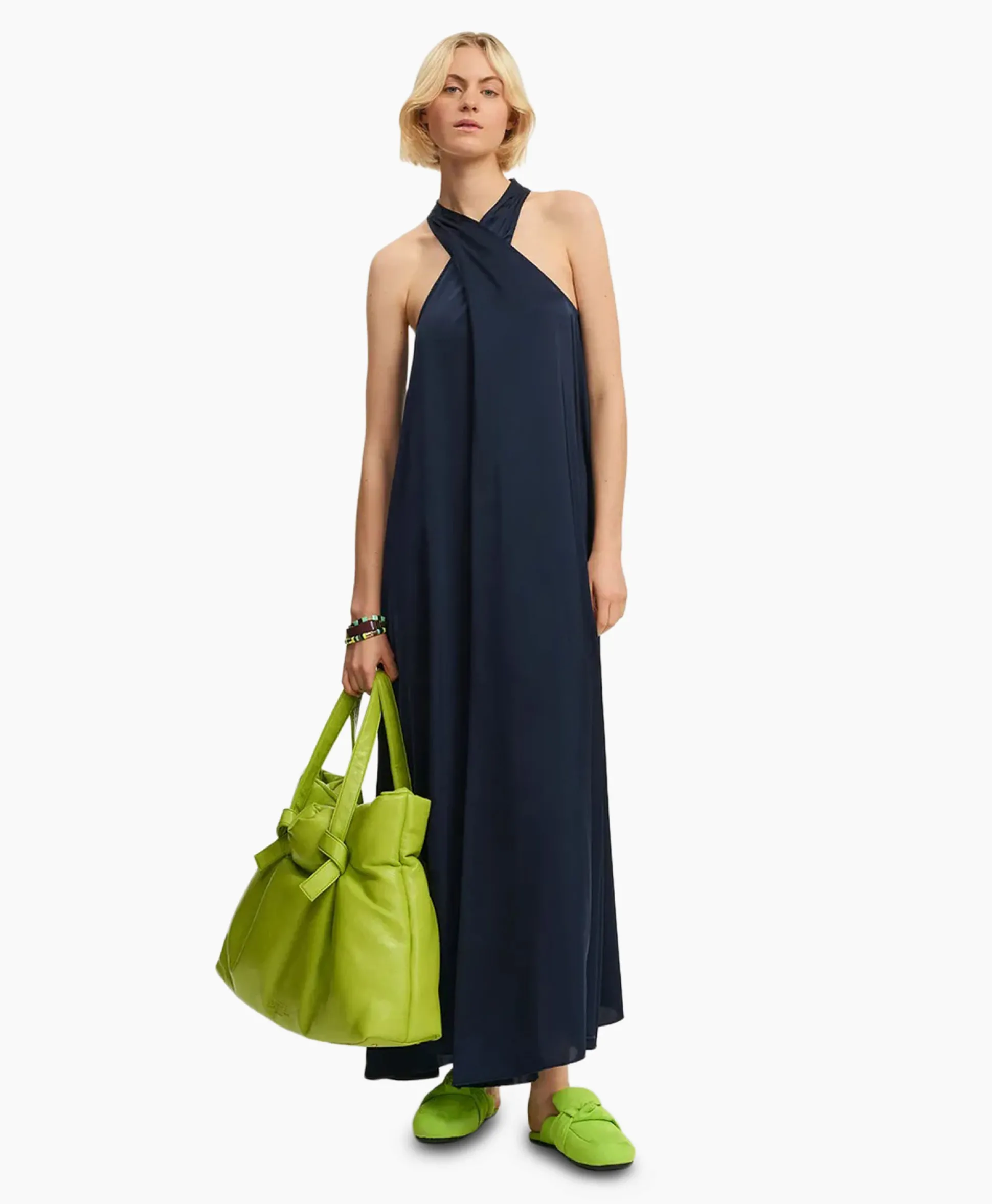 Essentiel Antwerp Maxi Jurk Finch Blauw