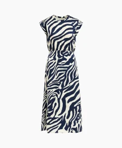 Essentiel Antwerp Midi Jurk Fayola Blauw