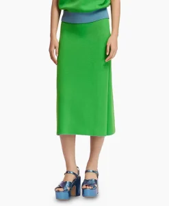 Essentiel Antwerp Midi Rok Folder Blauw