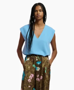 Essentiel Antwerp Top Falling Blauw