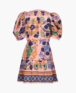 Farm Rio Mini Jurk Seashell Tapestry Pink Rose