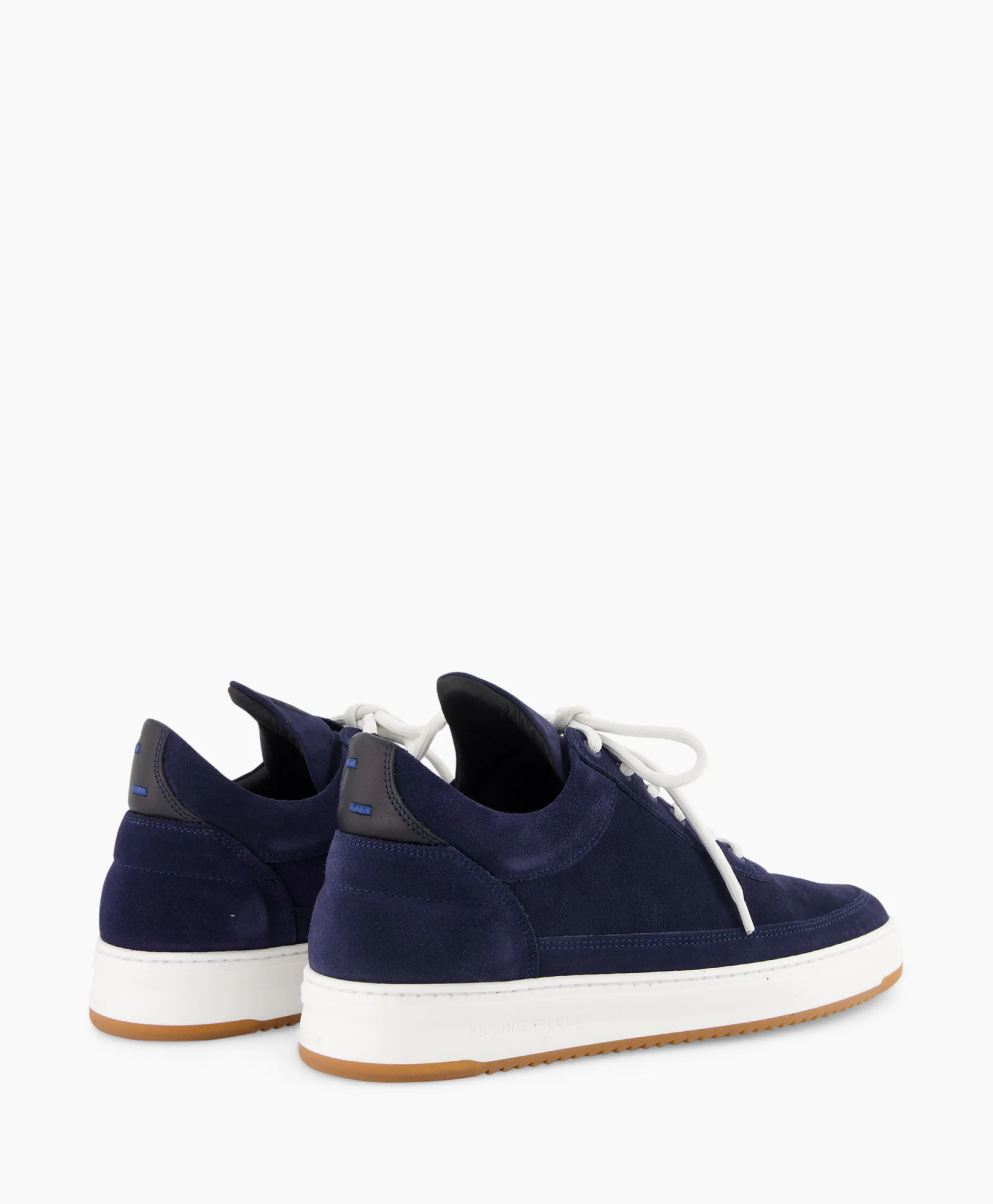 Filling Pieces Sneaker Low Top Suede Donker Blauw