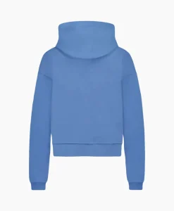 Flaneur Hoodie Floral Watercolor Zip Up Blauw