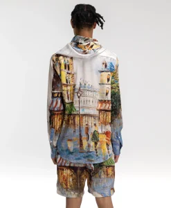 Flaneur Korte Broek Short Somewhere In Europe Wit Dessin