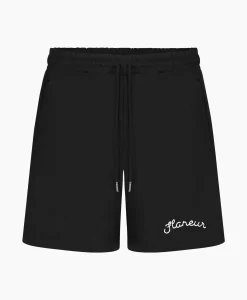 Flaneur Korte Broek Signature Zwart