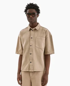 Flaneur Overshirt Denim Beige