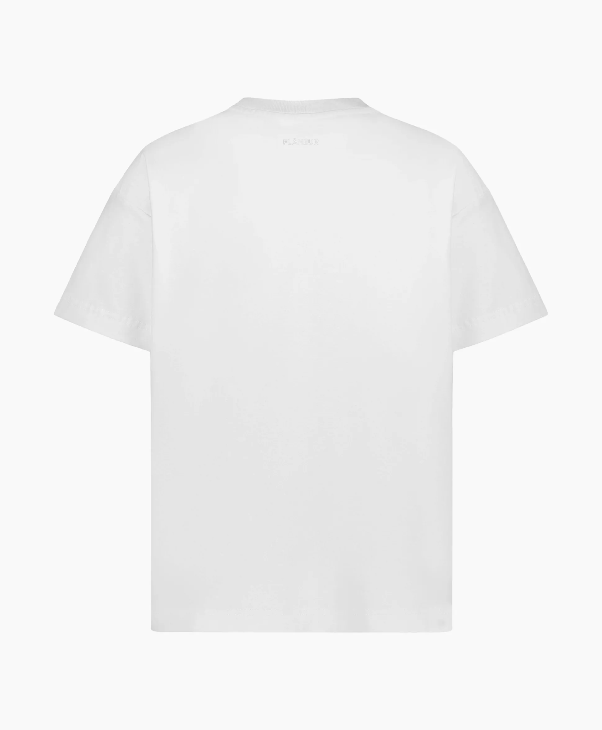 Flaneur T-Shirt Korte Mouw Scribble Wit