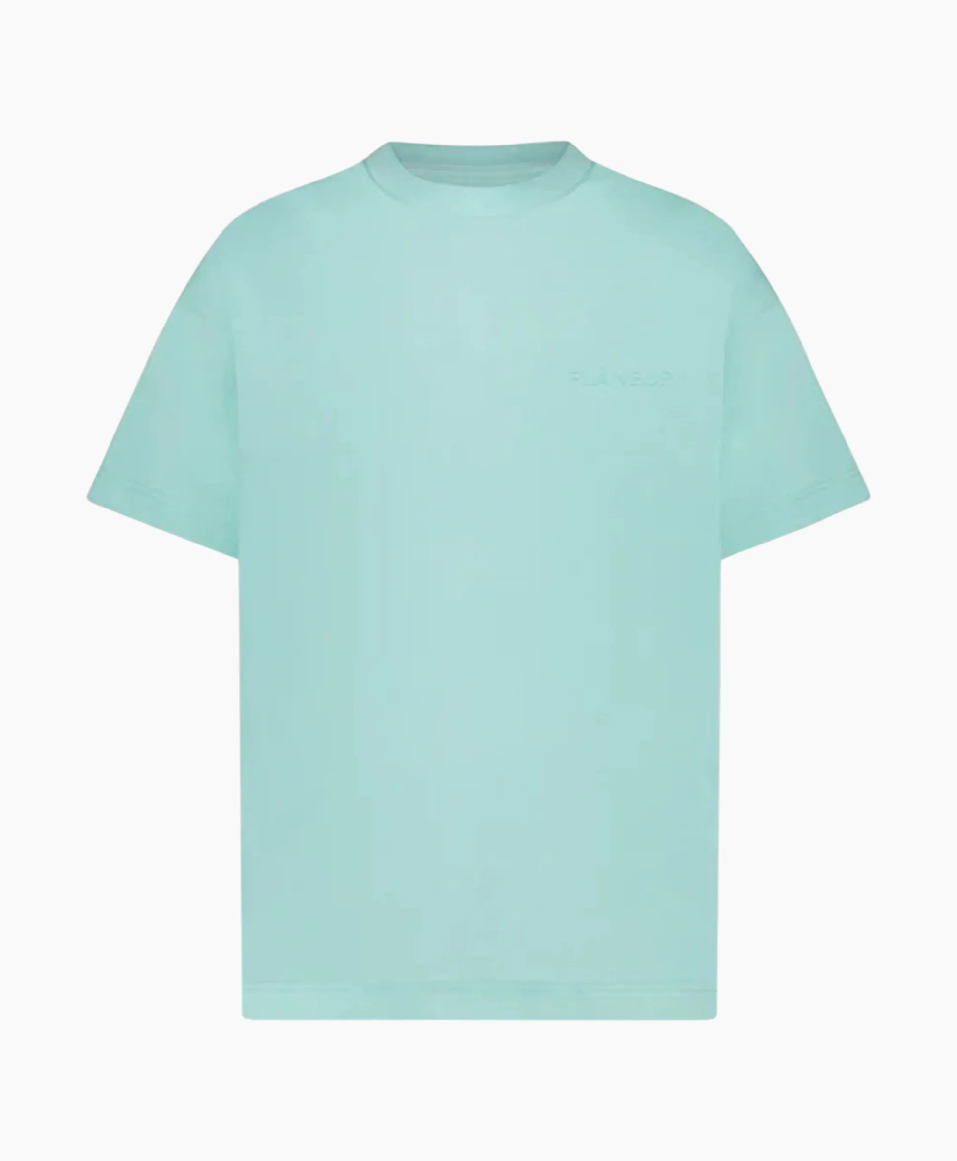 Flaneur T-Shirt Korte Mouw Tonal Logo Blauw