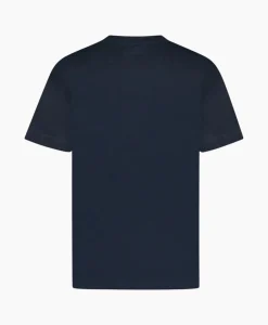 Flaneur T-Shirt Korte Mouw Signature Donker Blauw