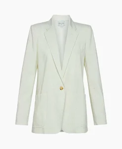 Forte_Forte Blazer Tweed Viscose Silk Jacket Off White
