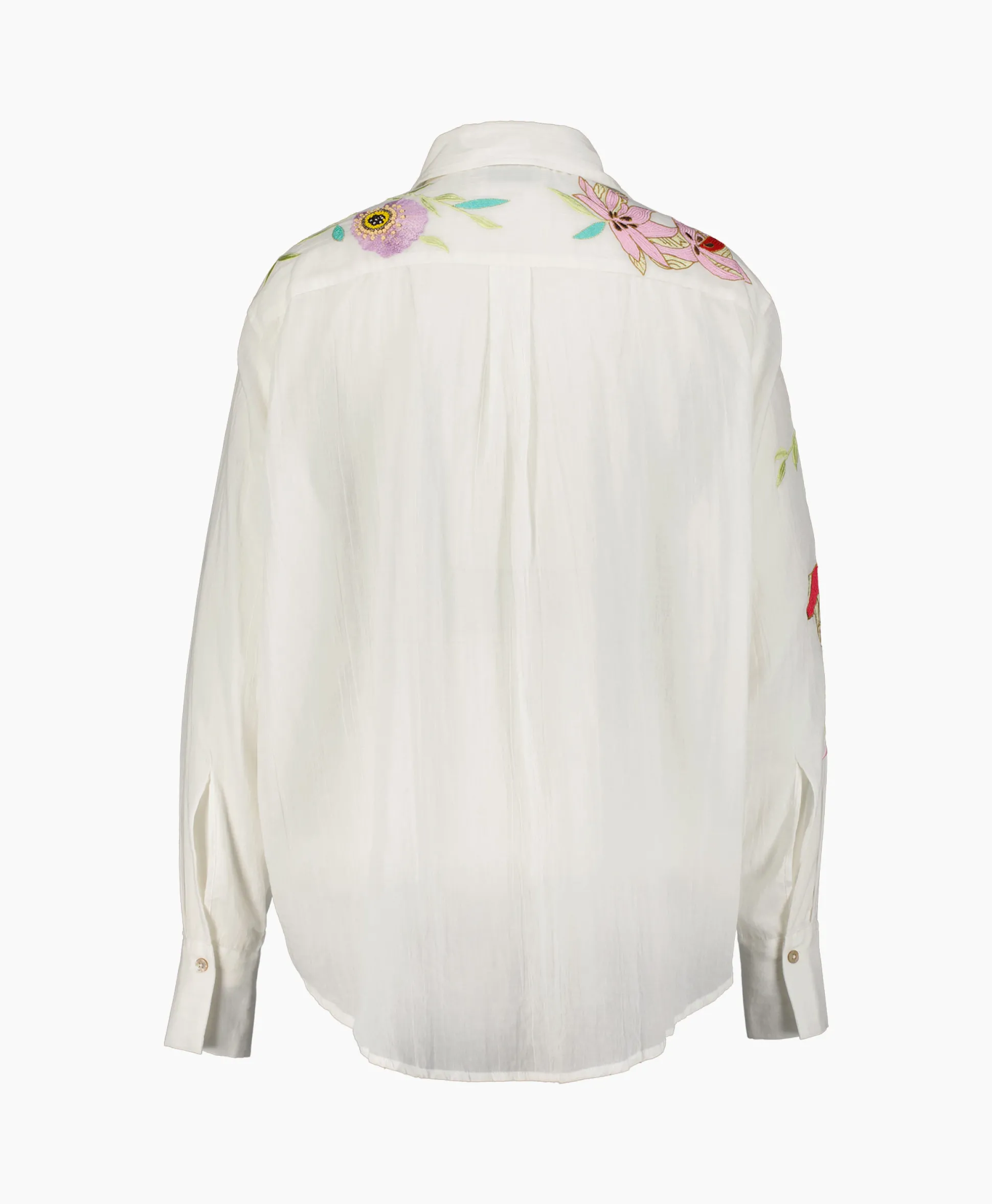Forte_Forte Blouse Heaven Embroidery Cotton Voile Wit