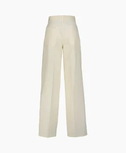 Forte_Forte Pantalon Viscose Cotton Chic Twill 5 Pockets Ecru
