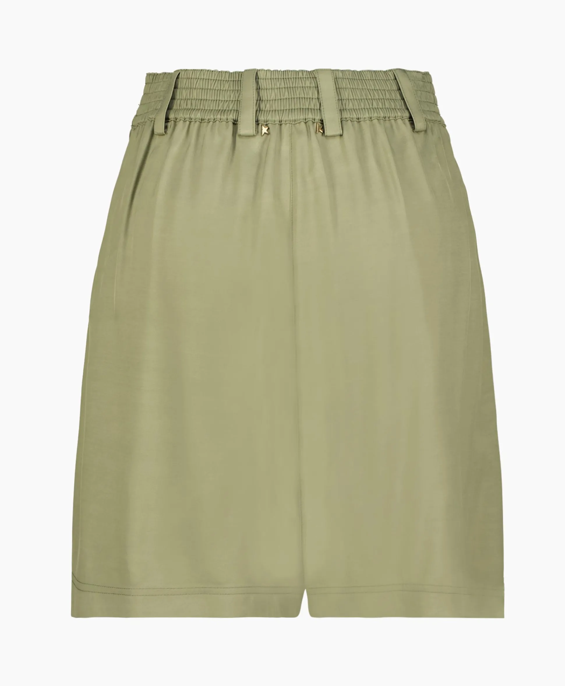 Golden Goose Korte Broek Journey W's Pleated Leilah Fluid Visco Khaki