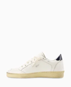 Golden Goose Sneaker Ballstar Leather Upper Suede Star Shiny Le Off White