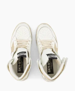 Golden Goose Sneaker Sky Star Nappa Upper Laminated Wit
