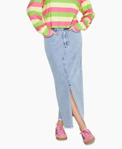 Harper & Yve Midi Rok Yve-Sk Licht Blauw