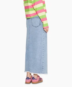 Harper & Yve Midi Rok Yve-Sk Licht Blauw