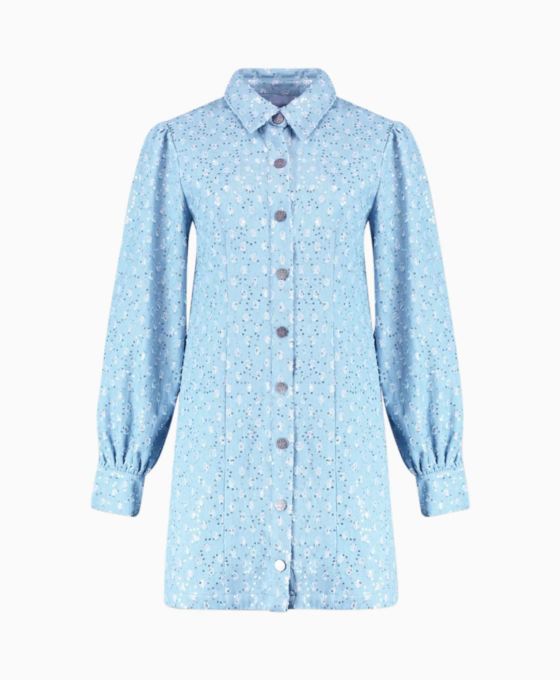 Harper & Yve Mini Jurk Flo-Dr Licht Blauw