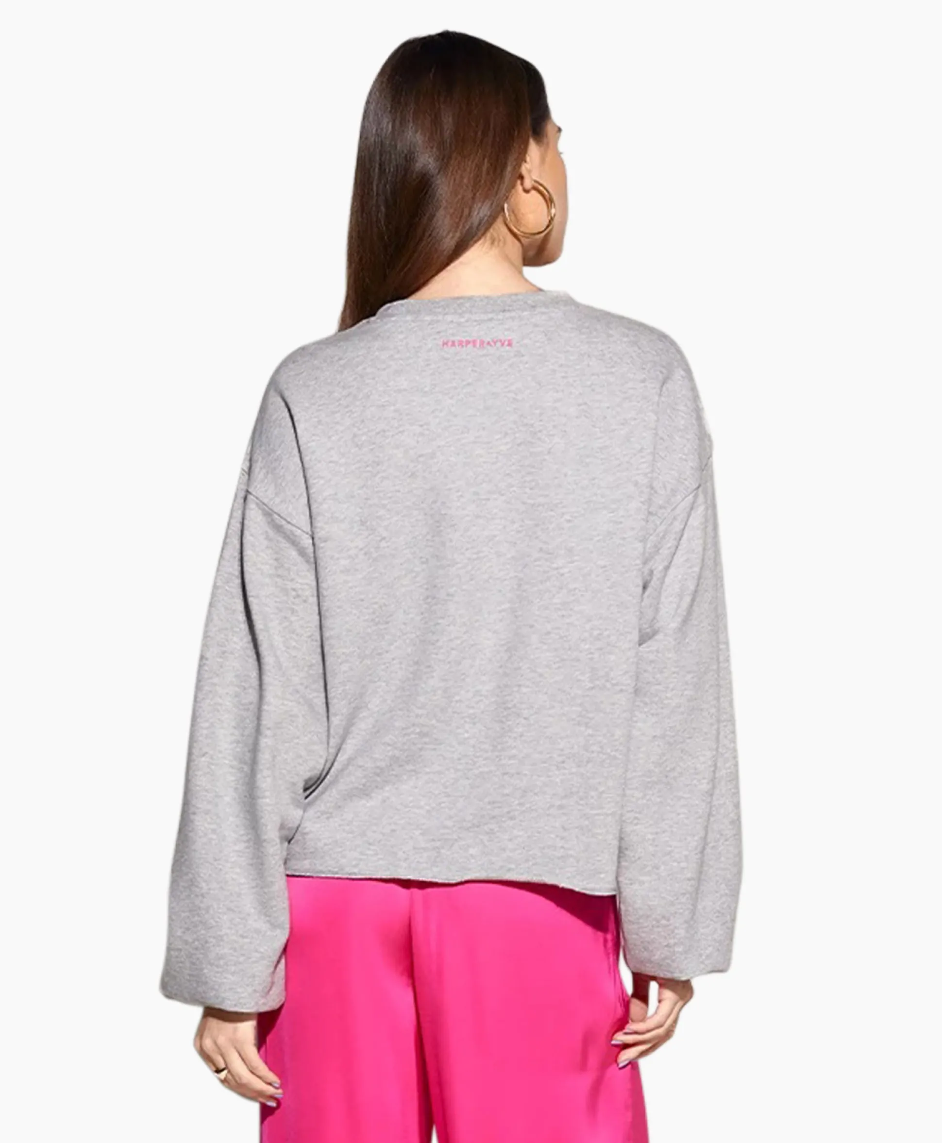 Harper & Yve Pullover Smiley-Sw Grijs