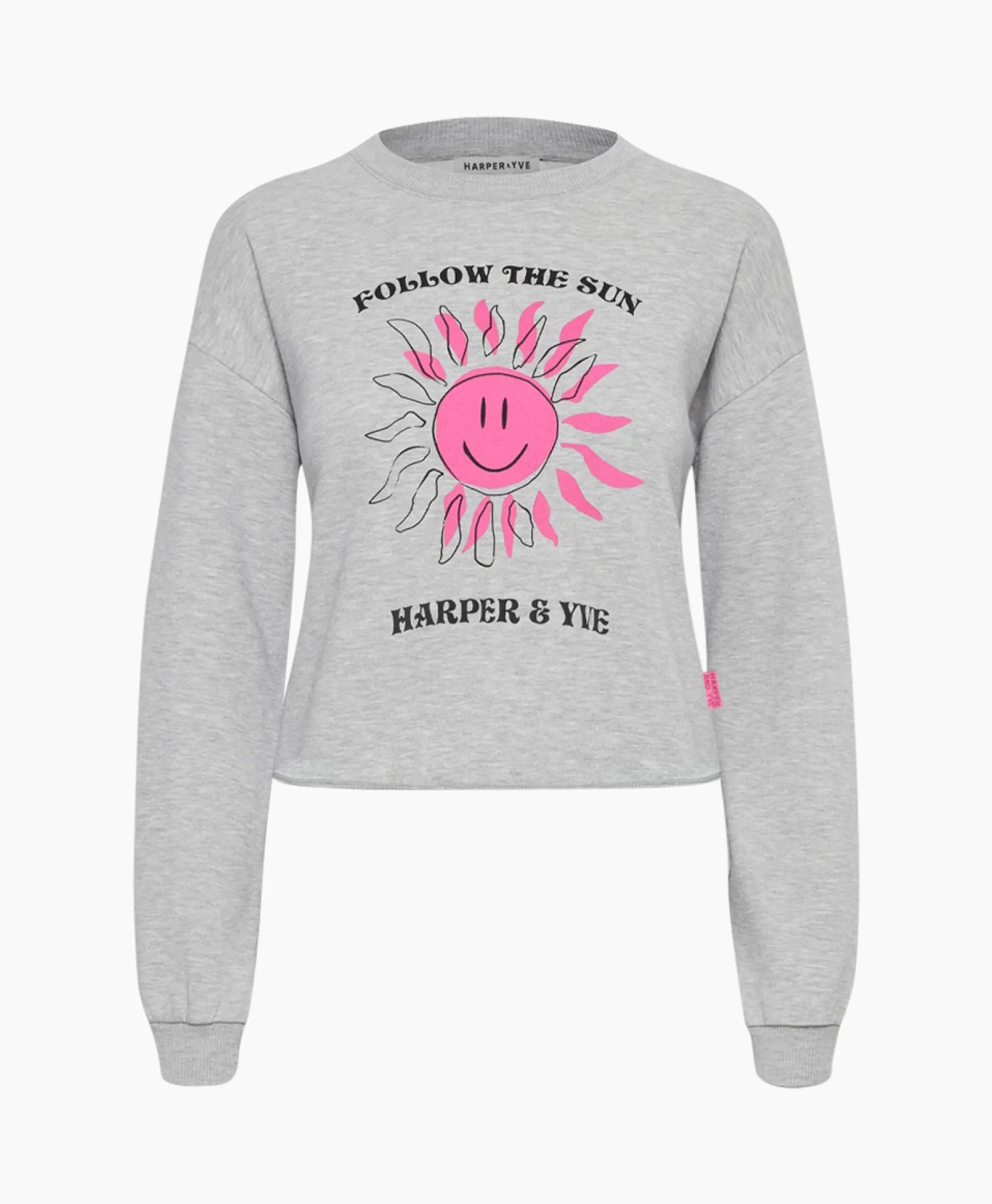 Harper & Yve Pullover Smiley-Sw Grijs