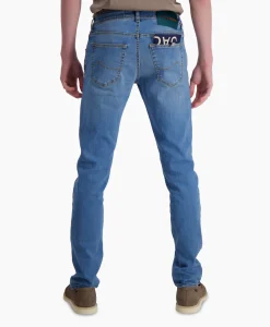 Jacob Cohen Jeans 5 Pkt Super Slim Fit Nick Midden Blauw
