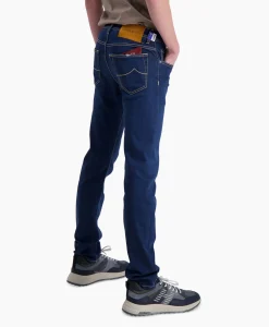 Jacob Cohen Jeans 5 Pkt Super Slim Fit Nick Midden Blauw