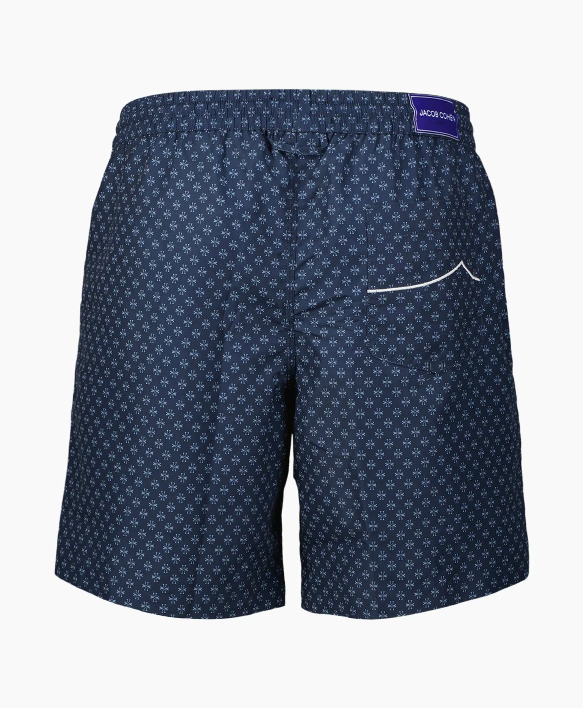 Jacob Cohen Zwembroek Micro Lily Print Blauw