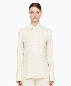 Joseph Blouse Bold Alcove Print Ecru