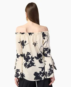 Joseph Ribkoff Blouse Print Lange Mouwen Zwart Dessin