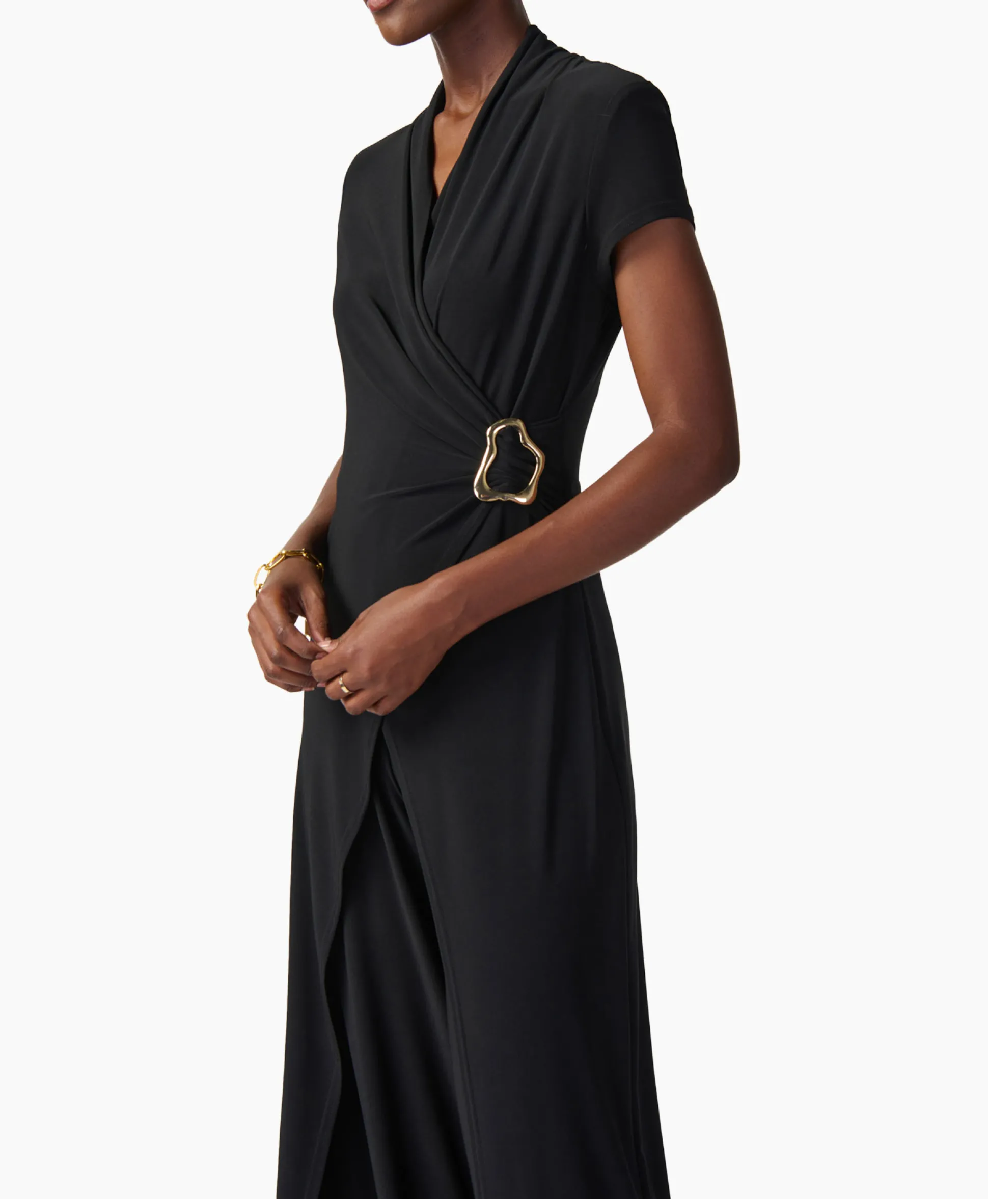 Joseph Ribkoff Jumpsuit Korte Mouwen Zwart