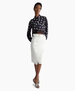 Liu Jo Blouse Escamicia C/Dettagali In Pizzo Zwart
