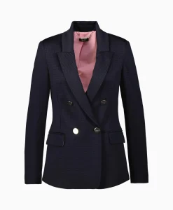 Liu Jo Jasje Giacca Doppio Petto Straight Blauw