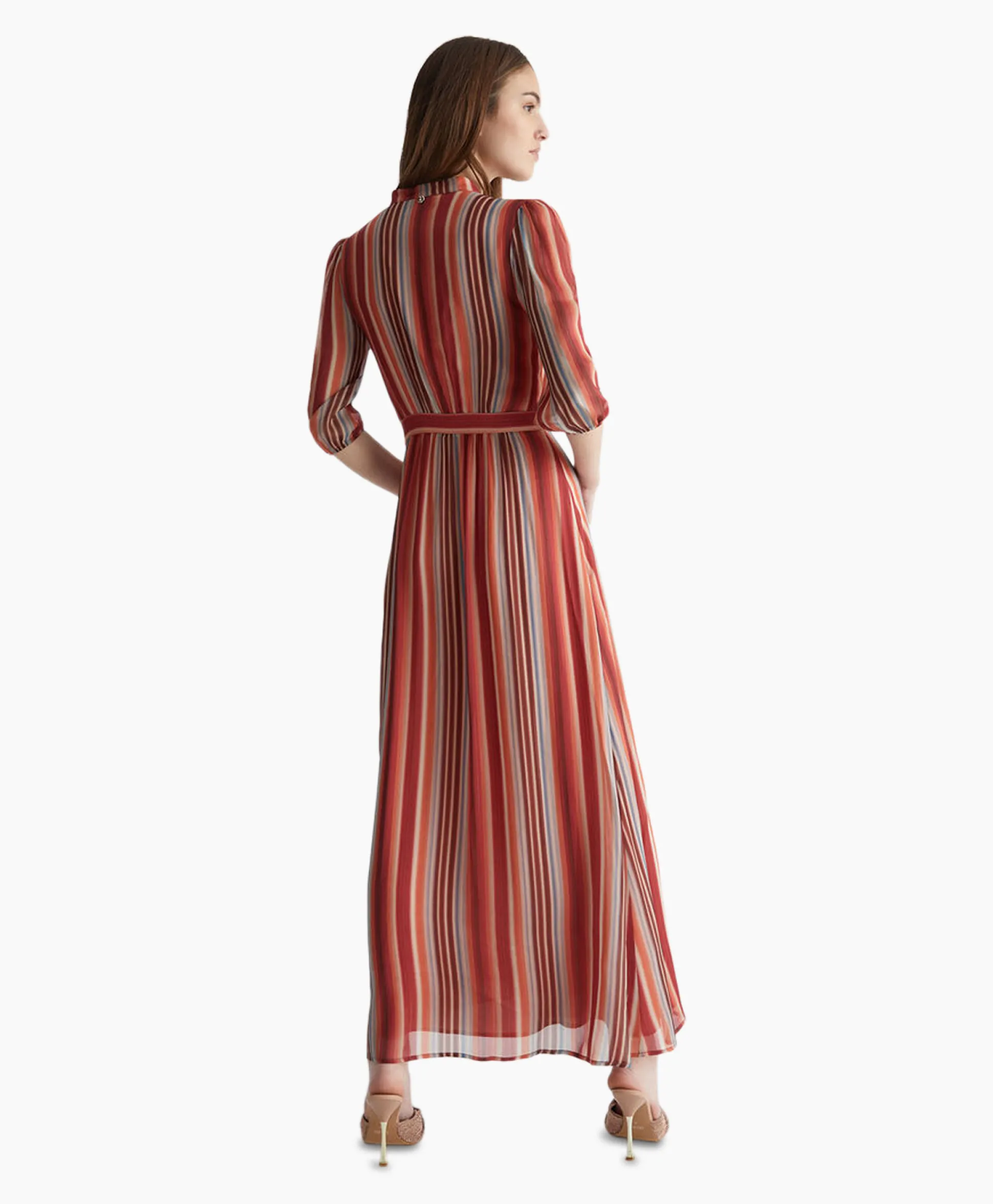 Liu Jo Maxi Jurk Abito C/Accessorio Nappina Rose