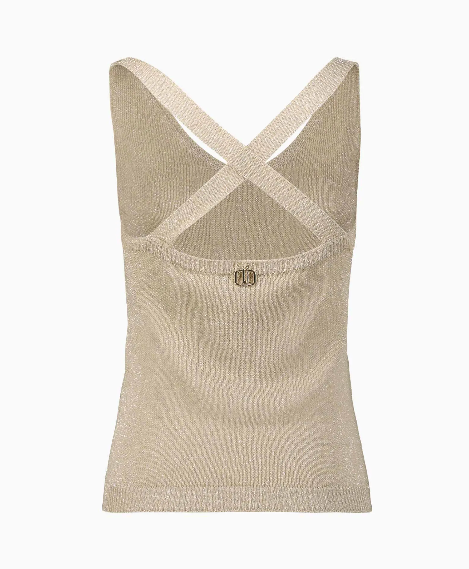 Liu Jo Top Maglia Chiusa S/M Canotta Lux Goud