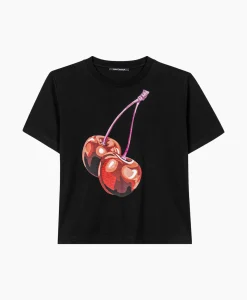Luisa Cerano T-Shirt Korte Mouw 398104/7799-0 Zwart Dessin