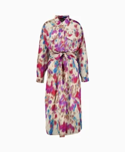 Marant Etoile Maxi Jurk Nesly-Gb Beige